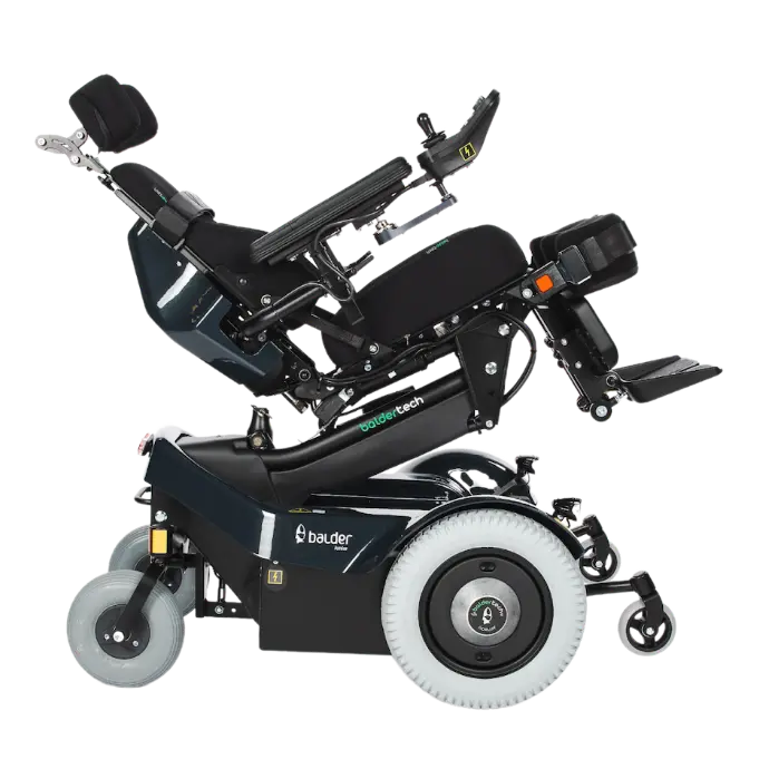 A side profile of a Balder Junior in a slightly reclined position
